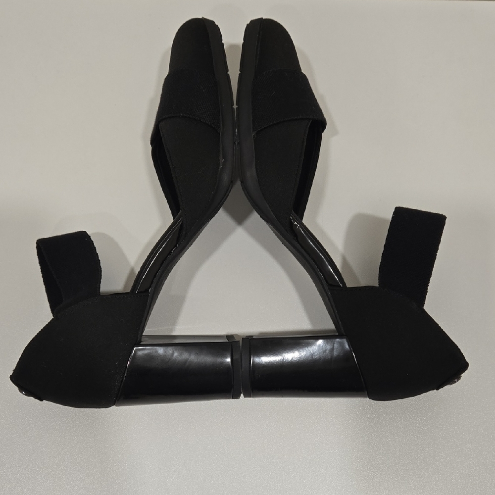 Anne Klein Black Heeled Sandals - Picture 6 of 16